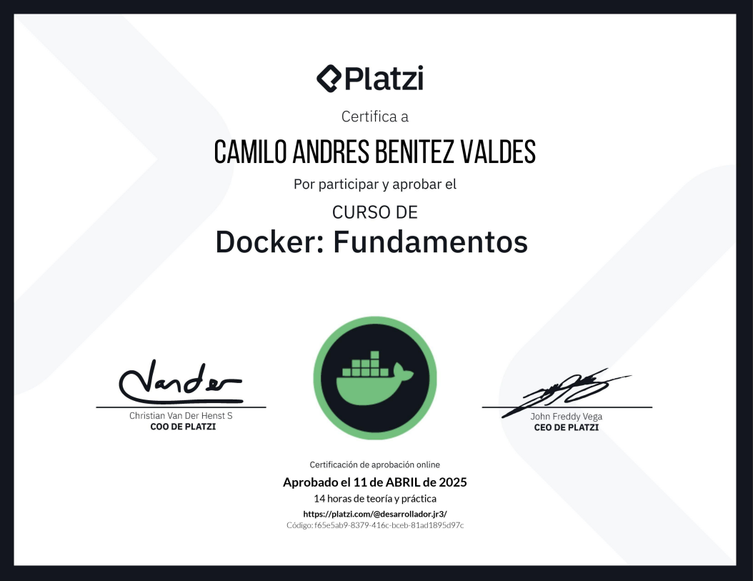 Certificado Docker