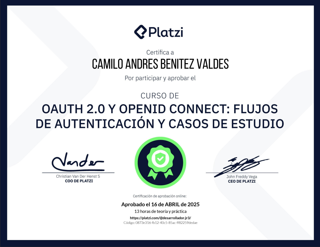 Certificado OAuth